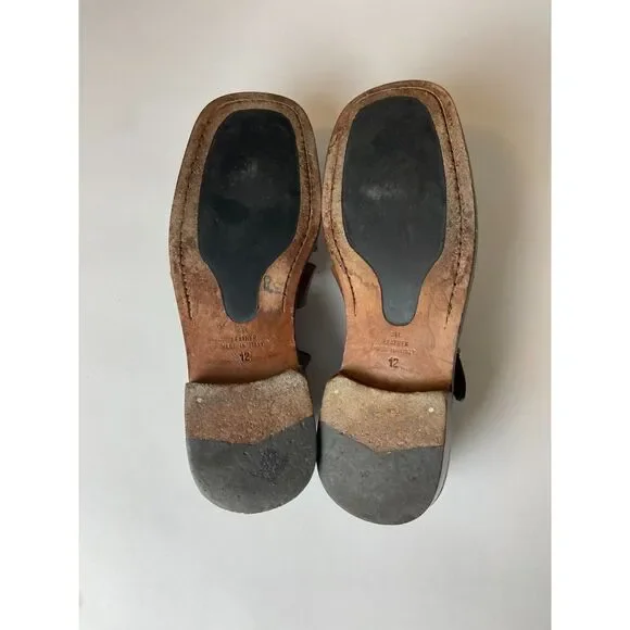 Pronto Uomo Firenze Fisherman Leather Woven Sandals SZ 12 display picture 1